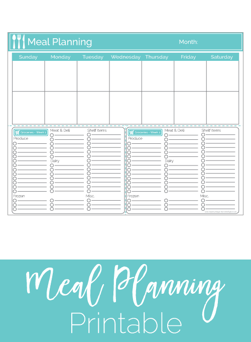 How I Organize My Meal Planning and Grocery Shopping {with Free ...