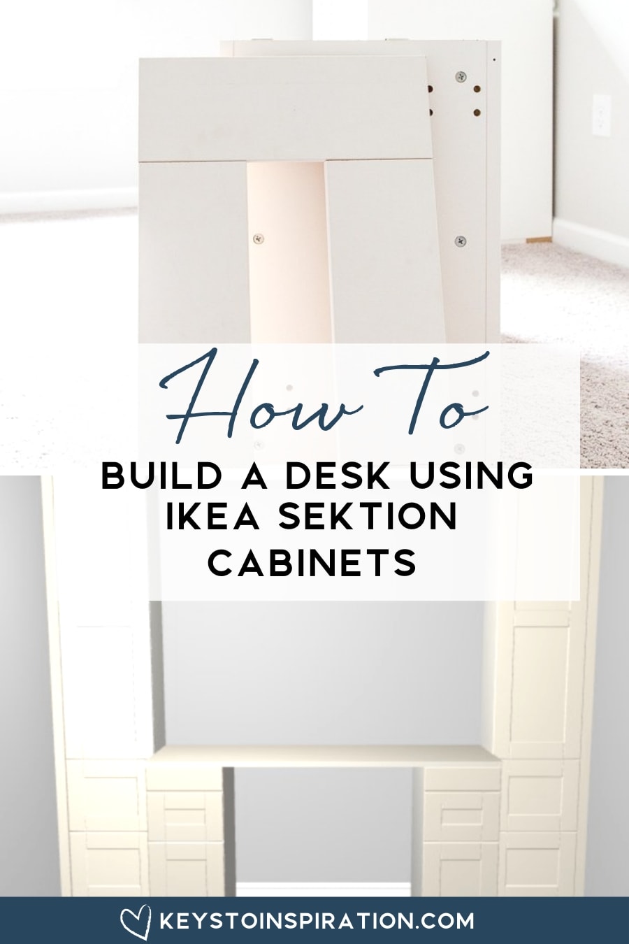 How To Build A Desk Using Ikea Sektion Cabinets One Room